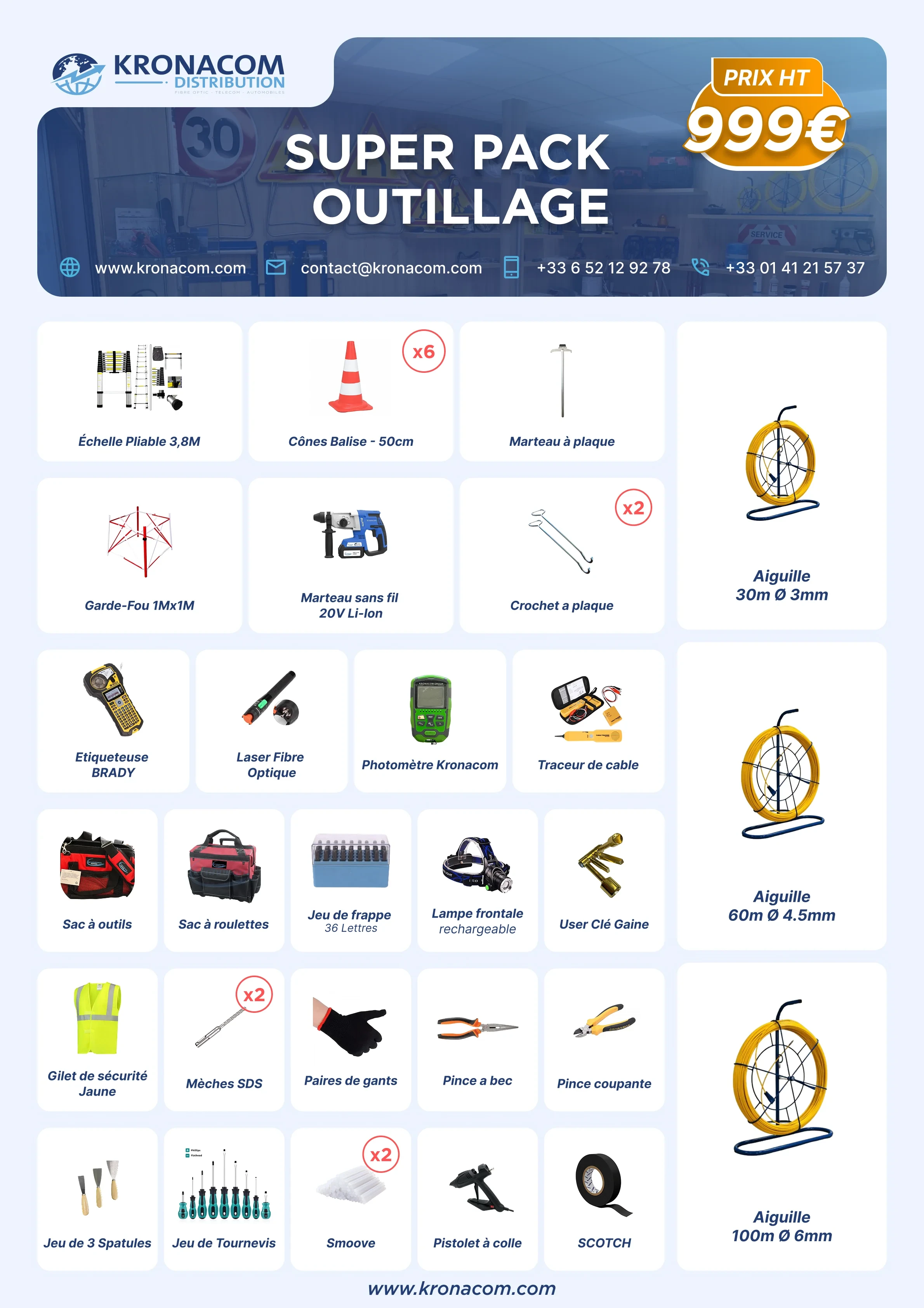 Super Pack Outillage seulement à 999€
